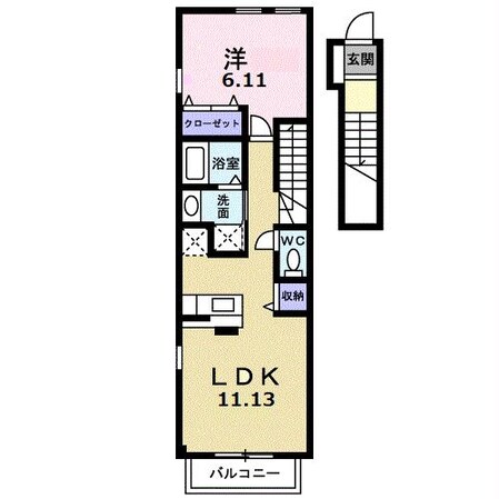 オルゴールＢの物件間取画像